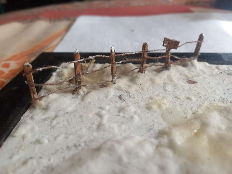 Snow diorama for 1/64 scale diecast cars