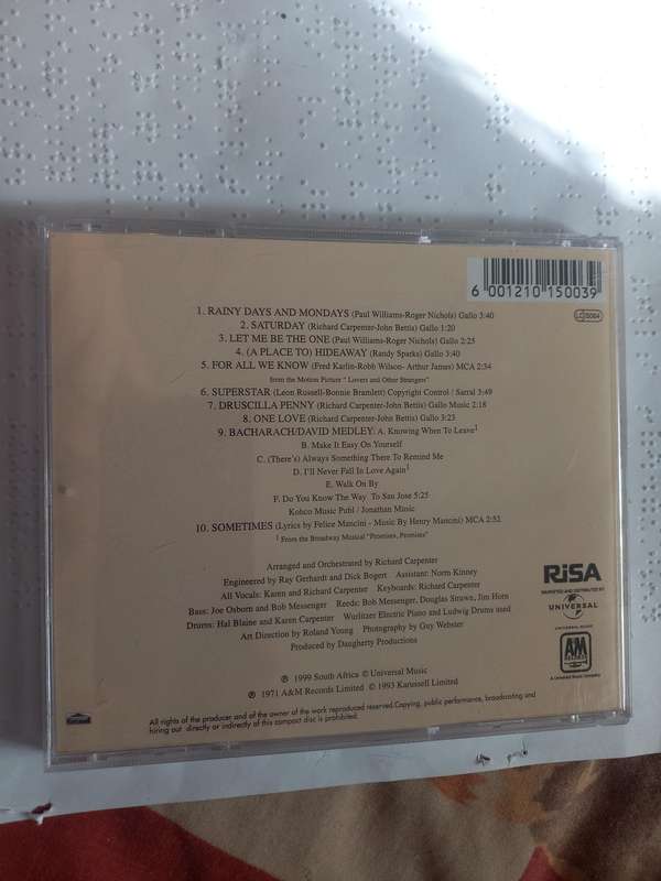 CD - The Carpenters
