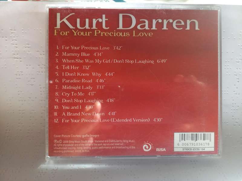 CD - Kurt Darren for your precious love