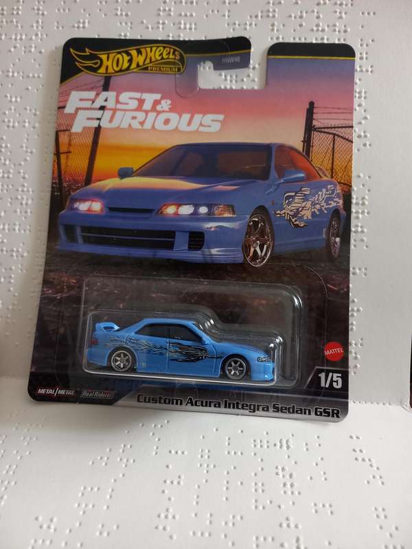 Hotwheels Fast & Furious Custom Acura Integra sedan GSR