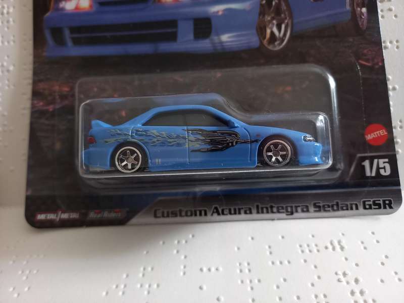 Hotwheels Fast & Furious Custom Acura Integra sedan GSR