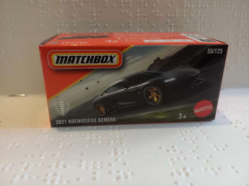 Matchbox Grabberbox 2021 Koenigsegg Gemera