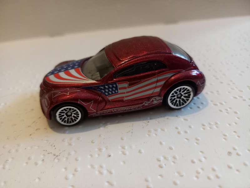 Hotwheels Stars and Stripes Chrysler Pronto Cruiser
