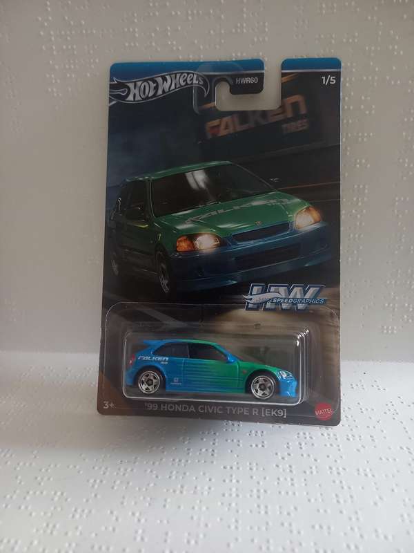 Hotwheels Speed Graphics 1999 Honda Civic Type R EK9