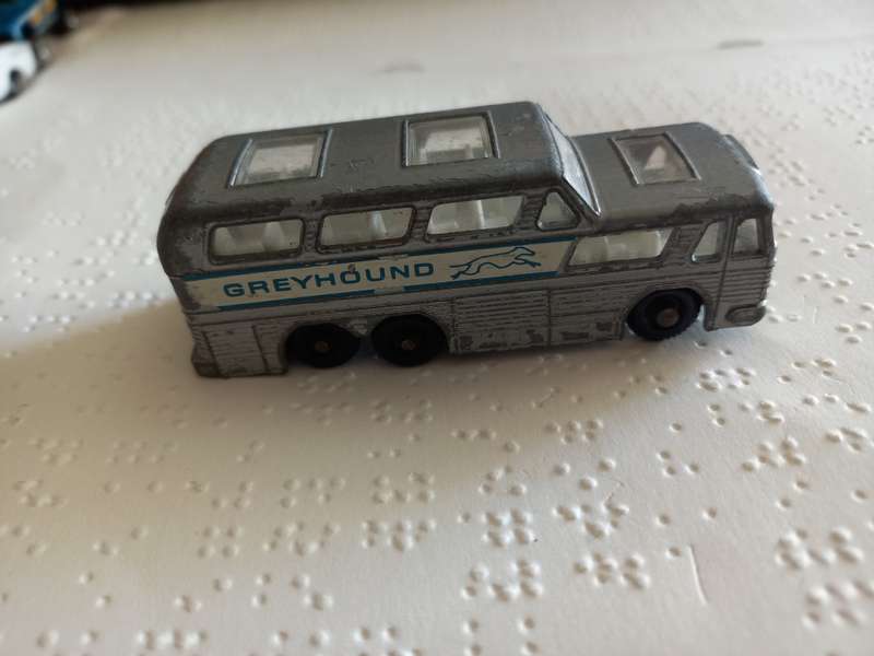 Matchbox Series Greyhound Coach - htf clear window variation