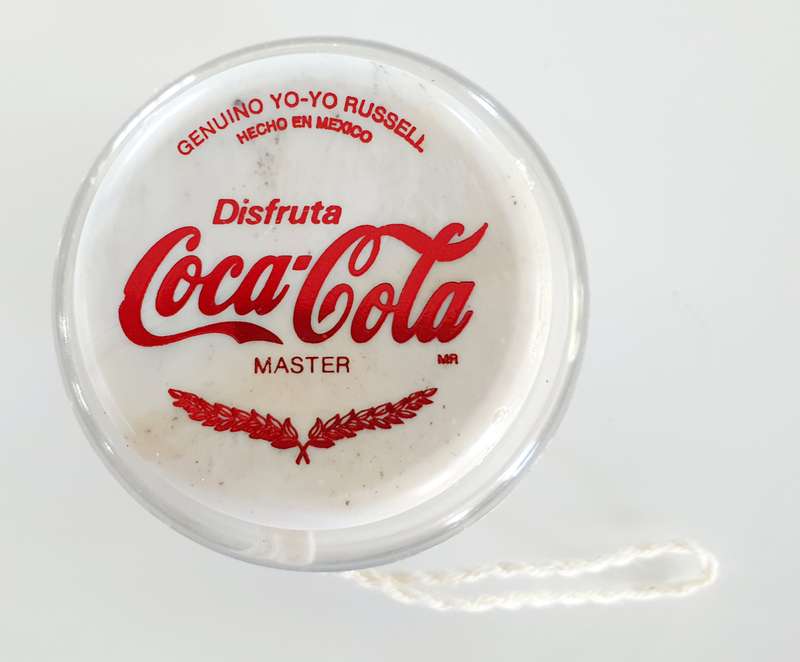 GENUINE VINTAGE COCA COLA DISFRUTA MASTER - RUSSELL YOYO - HECHO EN MEXICO