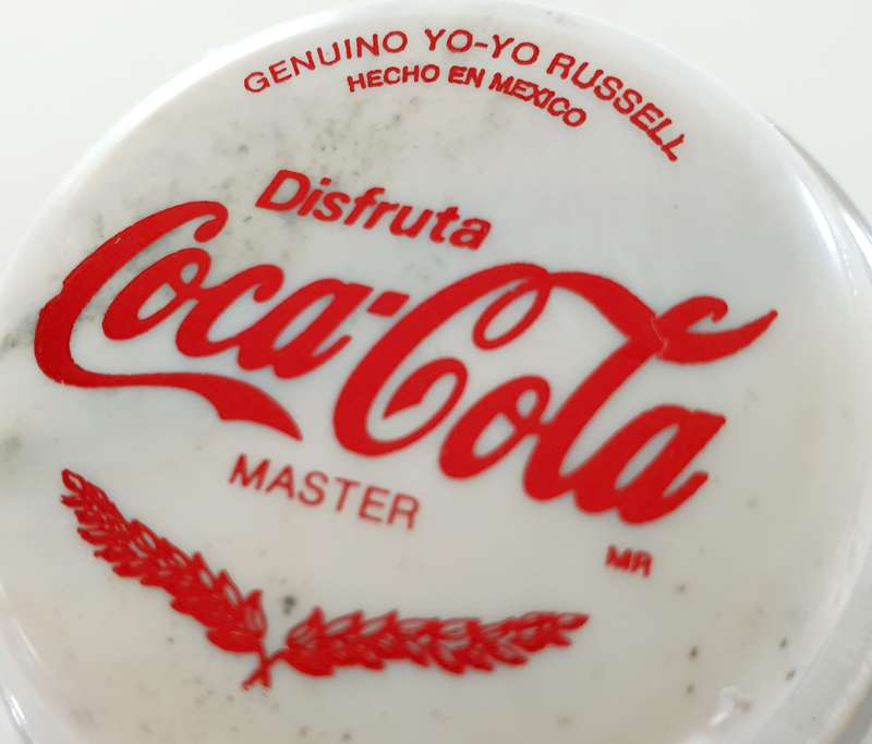 GENUINE VINTAGE COCA COLA DISFRUTA MASTER - RUSSELL YOYO - HECHO EN MEXICO