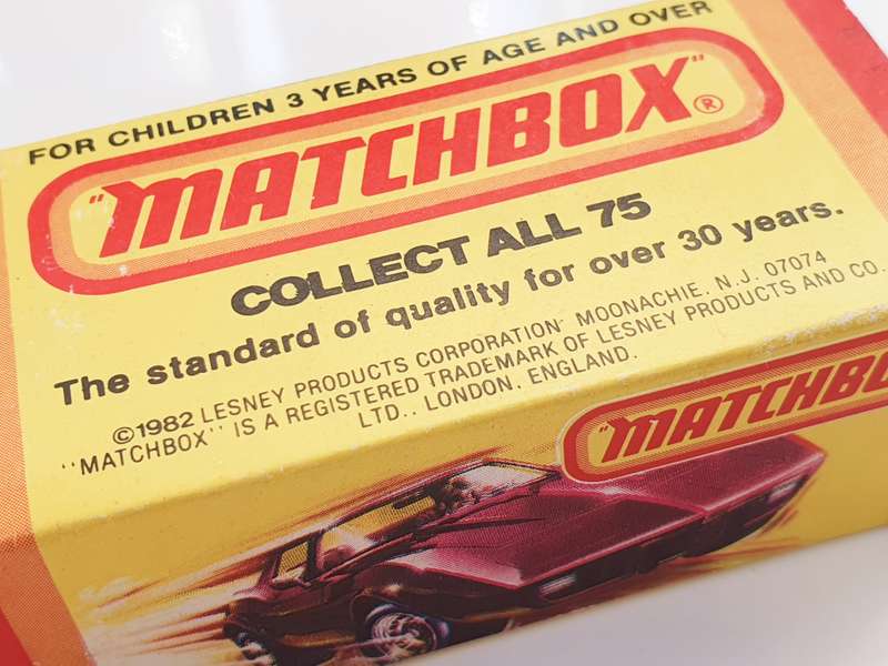 1982 VINTAGE MATCHBOX SS 100 JAGUAR - BRIGHT RED - STUNNING