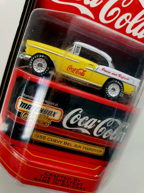 1999 MATCHBOX COLLECTIBLES - COCA-COLA  1955 CHEVY BEL AIR HARD TOP