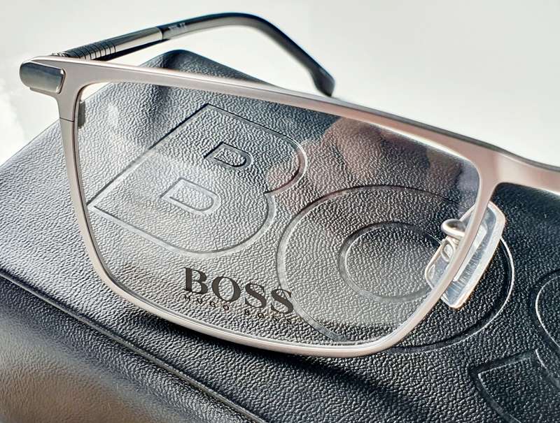 Hugo Boss 1226/F R81 Titanium Eyeglasses Men's Matte Ruthenium Full Rim 56mm
