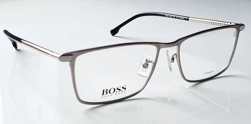 Hugo Boss 1226/F R81 Titanium Eyeglasses Men's Matte Ruthenium Full Rim 56mm