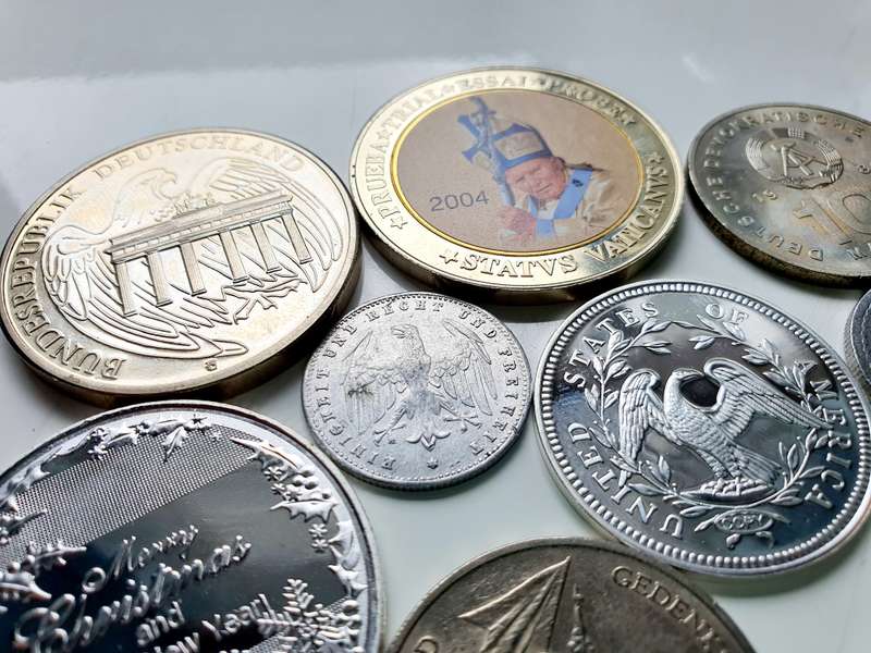 INTERESTING COIN AND MEDAL LOT - HEAVY HITTERS