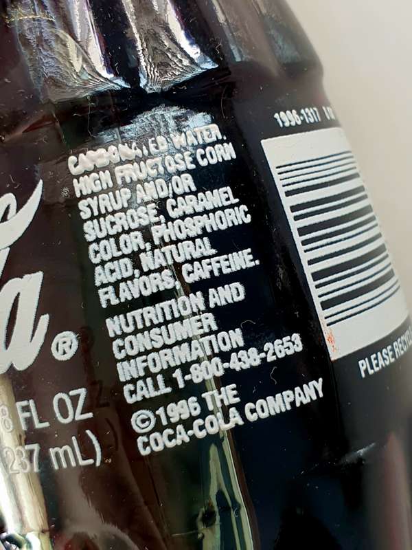 1996 COCA-COLA BOTTLE - CENTENNIAL OLYMPIC GAMES