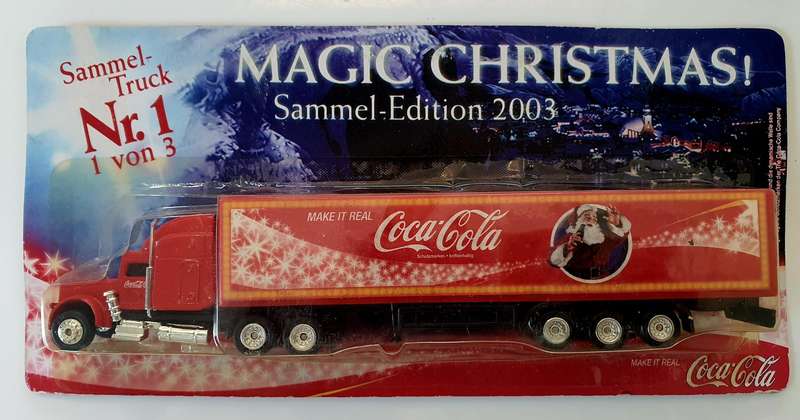 2 HIGHLY COLLECTIBLE CHRISTMAS COCA-COLA COLLECTOR TRUCKS - RARE!!