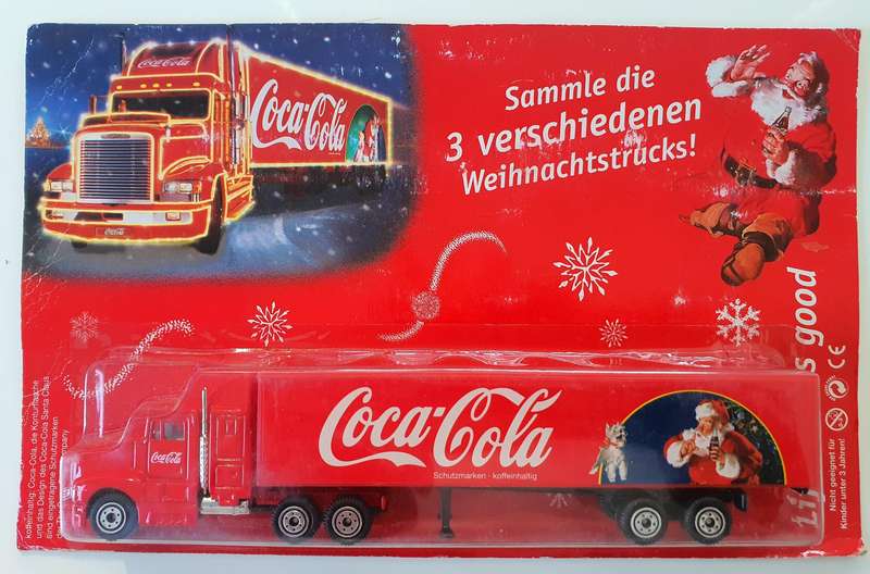 2 STUNNING COLLECTIBLE COCA-COLA COLLECTOR TRUCKS - WITH LIGHTS - HIGHLY COLLECTIBLE