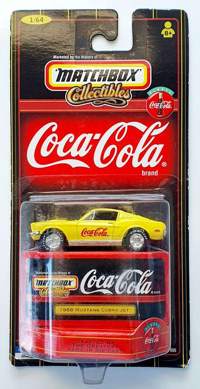 1999 MATCHBOX COLLECTIBLES - COCA COLA 1968 MUSTANG COBRA JET - SEALED