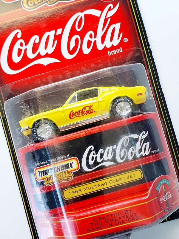 1999 MATCHBOX COLLECTIBLES - COCA COLA 1968 MUSTANG COBRA JET - SEALED