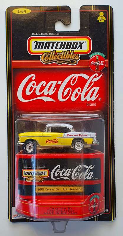 1999 MATCHBOX COLLECTIBLES - COCA-COLA  1955 CHEVY BEL AIR HARD TOP