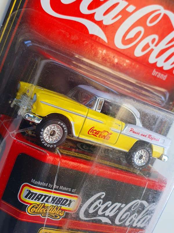 1999 MATCHBOX COLLECTIBLES - COCA-COLA  1955 CHEVY BEL AIR HARD TOP