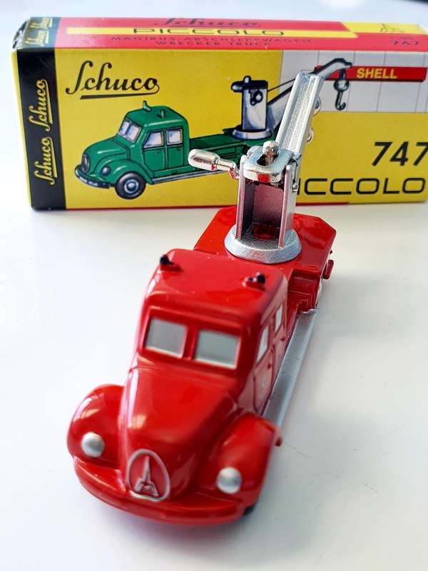 SCHUCO - PICCOLO - 747 WRECKER TRUCK - 150 YEARS OF THE BERLIN FIRE DEPARTMENT - RARE!!