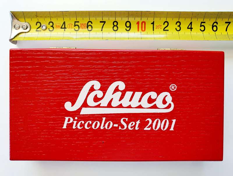 SCHUCO PICCOLO SET 2001 - LIMITED EDITION IN WOODEN DISPLAY BOX - RARE COLLECTOR'S ITEM!