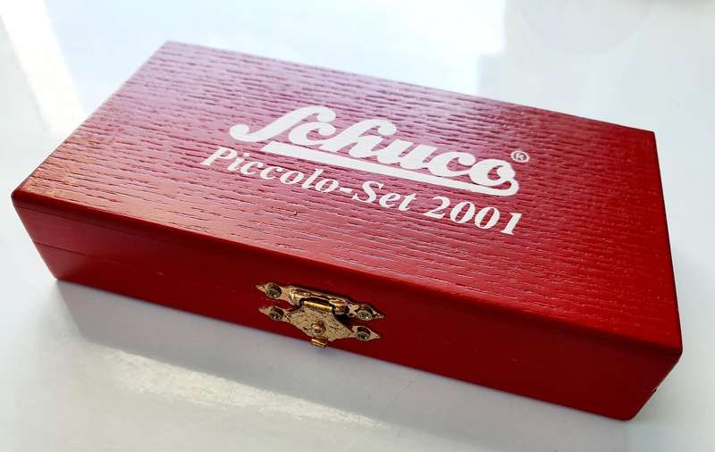 SCHUCO PICCOLO SET 2001 - LIMITED EDITION IN WOODEN DISPLAY BOX - RARE COLLECTOR'S ITEM!