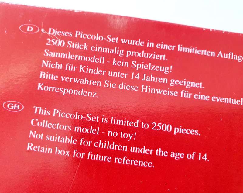 SCHUCO PICCOLO SET 2001 - LIMITED EDITION IN WOODEN DISPLAY BOX - RARE COLLECTOR'S ITEM!