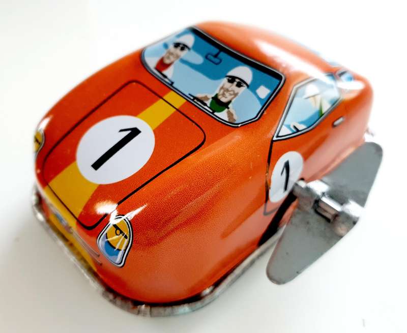 3 x GERMAN TIN TOY WIND UP CARS - TOP CONDITION IN ORIGINAL BOX