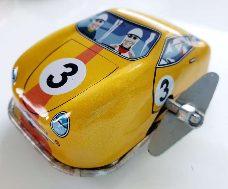 3 x GERMAN TIN TOY WIND UP CARS - TOP CONDITION IN ORIGINAL BOX