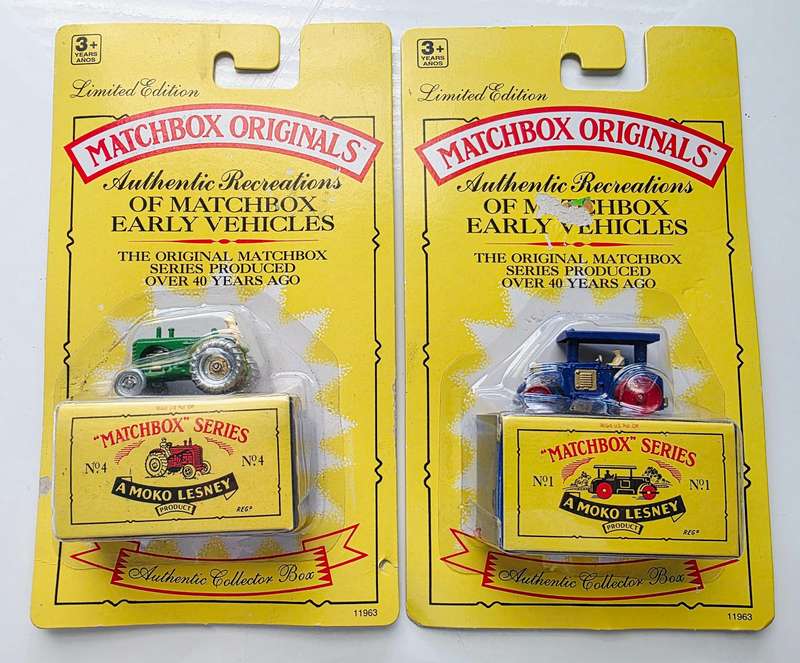 2 x 1992 MATCHBOX ORIGINALS - AUTHENTIC RECREATIONS - LTD. EDITION