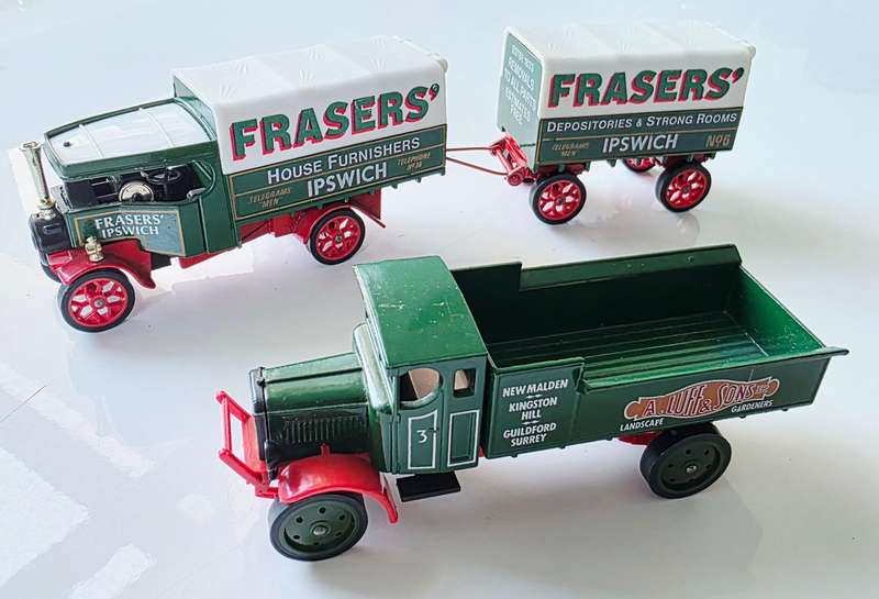 2 x MATCHBOX - MODELS OF YESTERDAY - MADE IN ENGLAND - BOTH FROM 1986