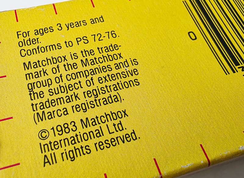 1983 MATCHBOX F1 RACER - MADE IN MACAU - INSANELY GOOD CONDITION