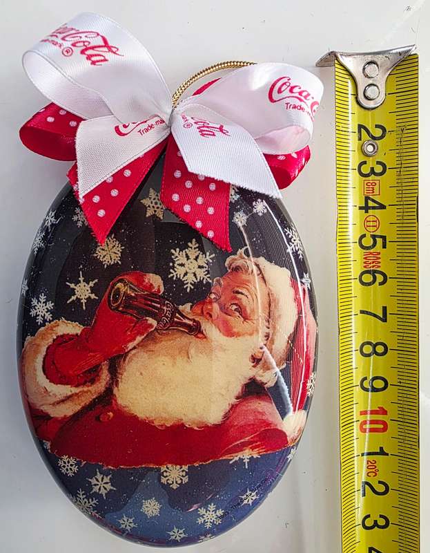 COCA-COLA 10 PIECE VINTAGE COLLECTION - CHRISTMAS HANGING ORNAMENTS