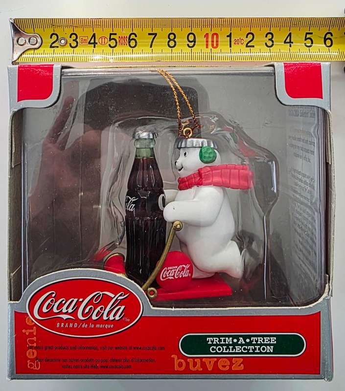 COCA-COLA 10 PIECE VINTAGE COLLECTION - CHRISTMAS HANGING ORNAMENTS
