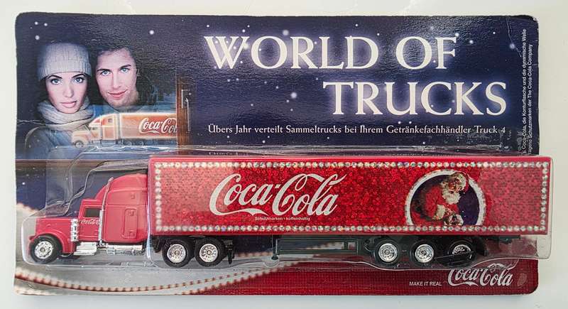 2 x VINTAGE COCA-COLA COLLECTORS TRUCKS - EXTREMELY BEAUTIFUL - 2 OF 2 SETS OF 2