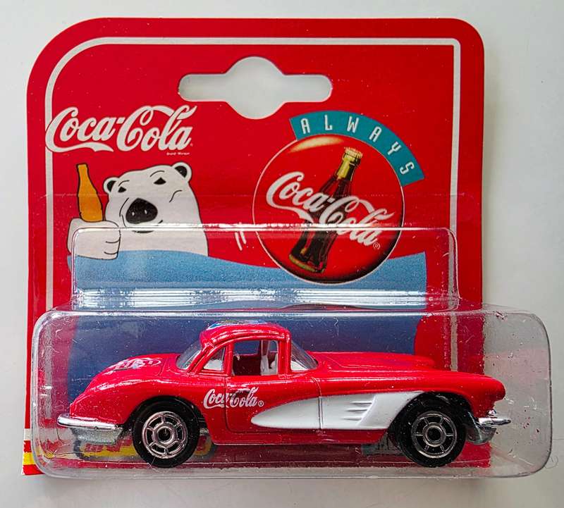 1997 MAJORETTE - COCA COLA CHEVROLET CORVETTE 58 - METAL