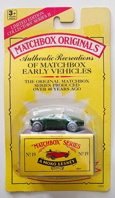 1992 LTD. ED. MATCHBOX ORIGINALS - AUTHENTIC RECREATIONS - NO. 19 MG MIDGET TD
