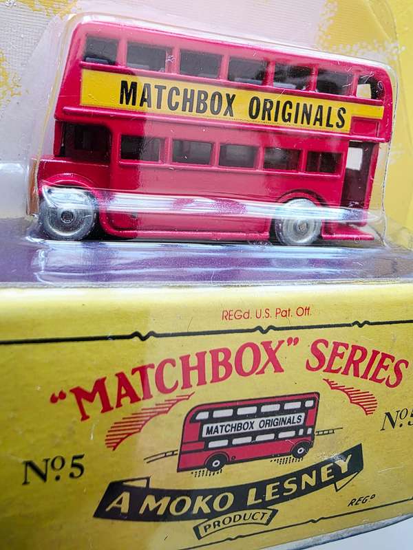 1992 LTD. ED. MATCHBOX ORIGINALS - AUTHENTIC RECREATIONS - NO. 5 THE LONDON BUS