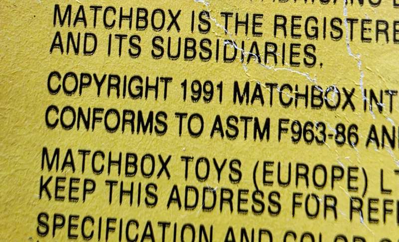 1991 LTD. ED. MATCHBOX ORIGINALS - AUTHENTIC RECREATIONS - NO. 7 THE HORSE-DRAWN MILK FLOAT