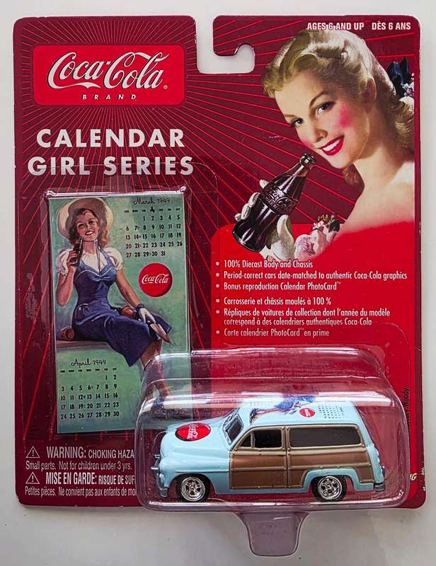 2003 JOHNNY LIGHTENING COCA COLA - 50 MERCURY WOODY - TOP NOTCH