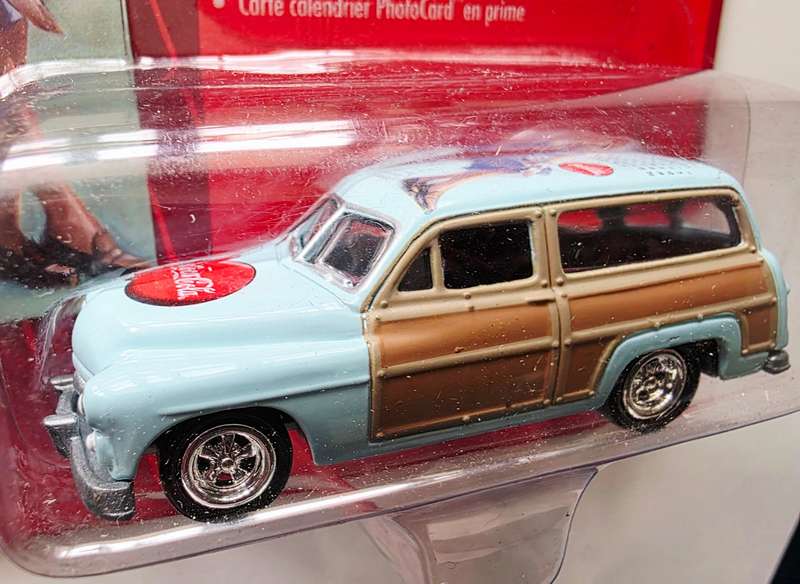 2003 JOHNNY LIGHTENING COCA COLA - 50 MERCURY WOODY - TOP NOTCH
