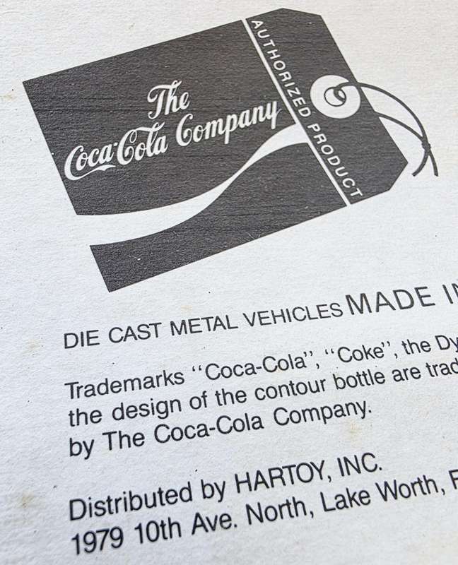 ***1979*** HARTOY INC. COCA COLA FERRARI - IN ORIGINAL BLISTER PACK - ABSOLUTELY CRAZYNESS