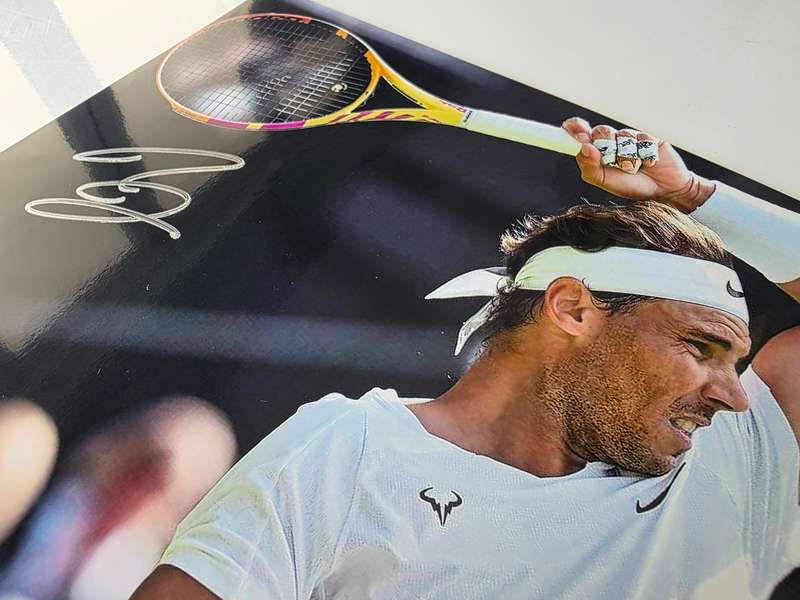 **RAFAEL NADAL** AUTHENTIC AUTOGRAPH - 100% ORIGINAL