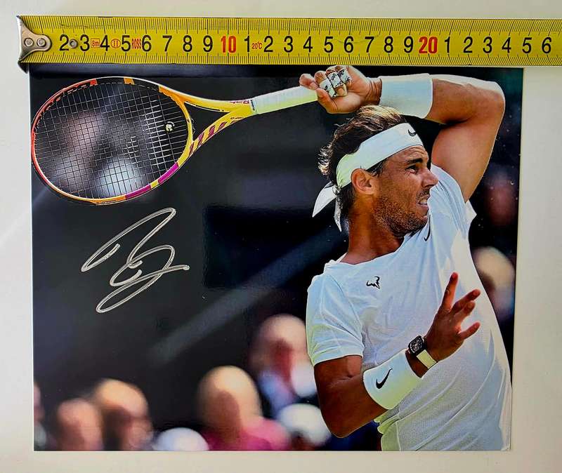 **RAFAEL NADAL** AUTHENTIC AUTOGRAPH - 100% ORIGINAL