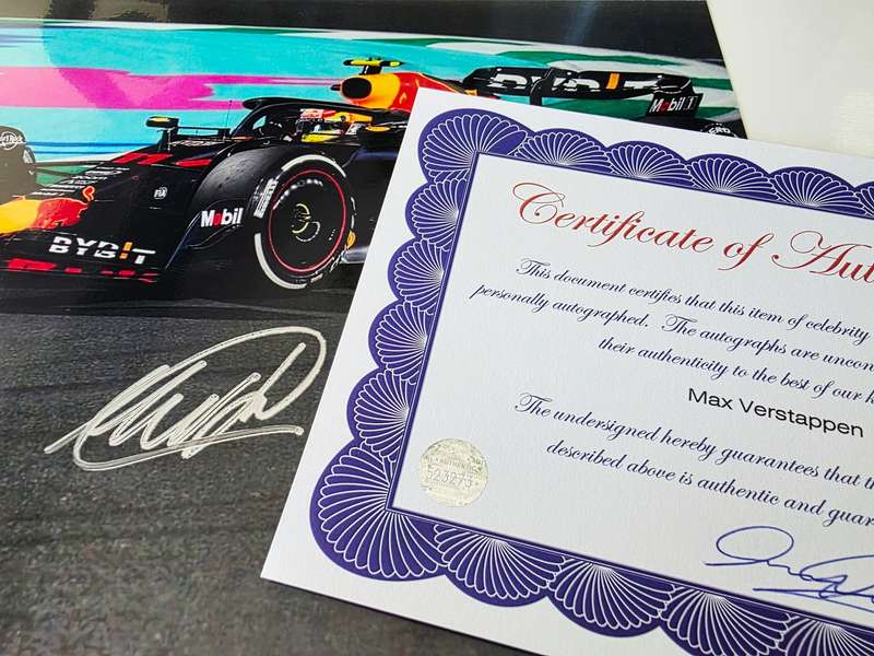 **MAX VERSTAPPEN** AUTHENTIC AUTOGRAPH - 100% ORIGINAL