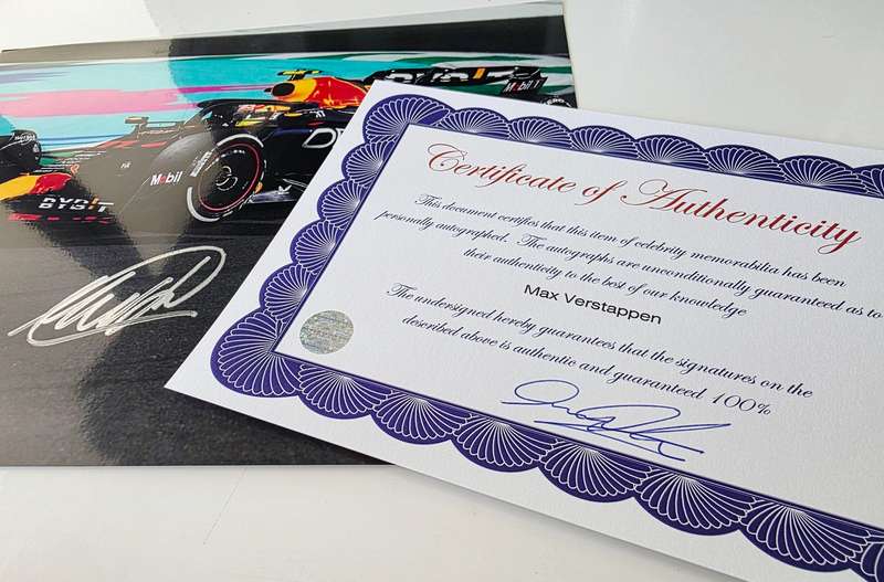 **MAX VERSTAPPEN** AUTHENTIC AUTOGRAPH - 100% ORIGINAL