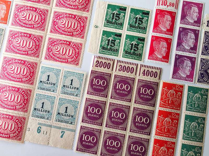 DEUTSCHES REICH - LARGE RARE LOT OF STAMP BLOCKS