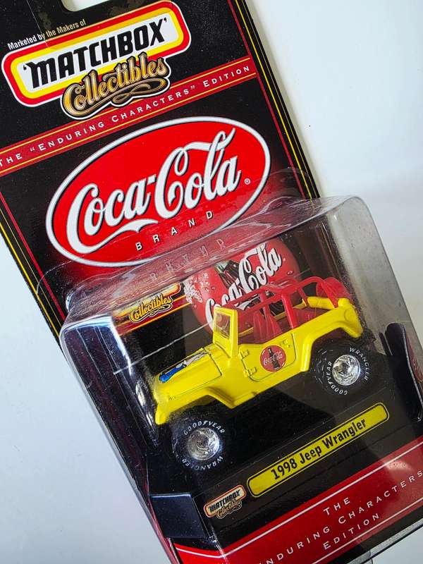 1999 MATCHBOX COLLECTIBLES  COCA COLA - 1998 JEEP WRANGLER
