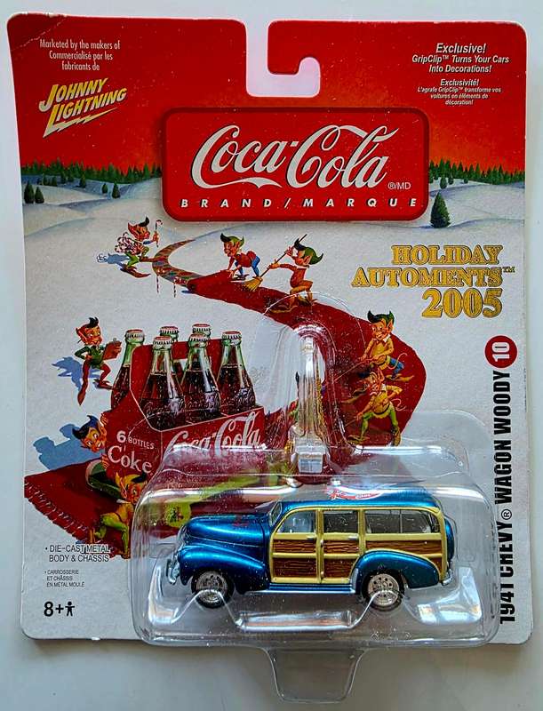 2005 JOHNNY LIGHTENING  COCA-COLA HOLIDAY AUTOMENTS  1941 CHEVY WAGON WOODY 