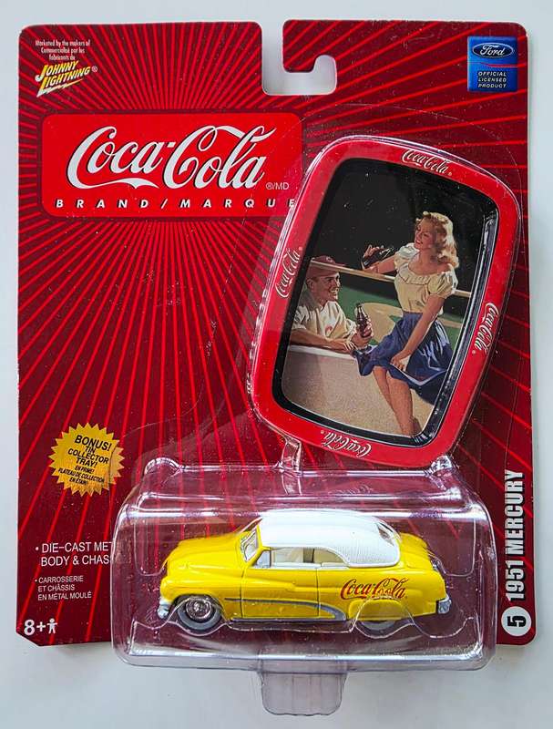 2005 JOHNNY LIGHTENING  COCA-COLA REAL WHEELS SERIES  1951 MERCURY 